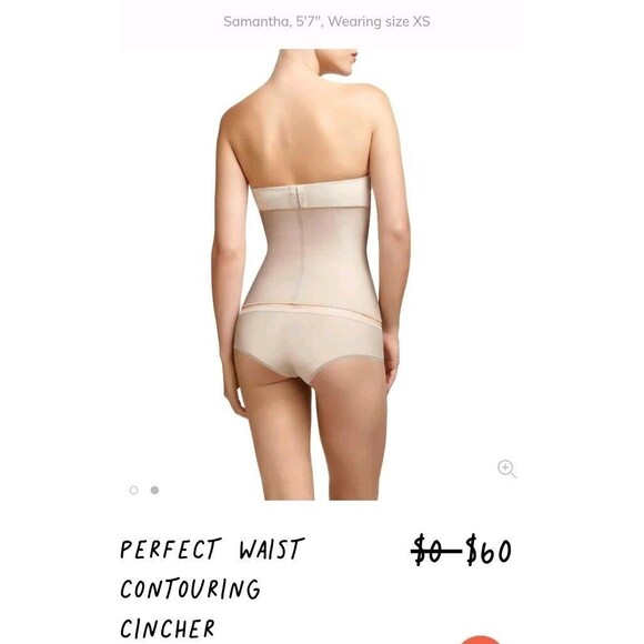 Squeem Women's Perfect Waist Trainer Compression Corset Beige XS - Picture 3 of 6